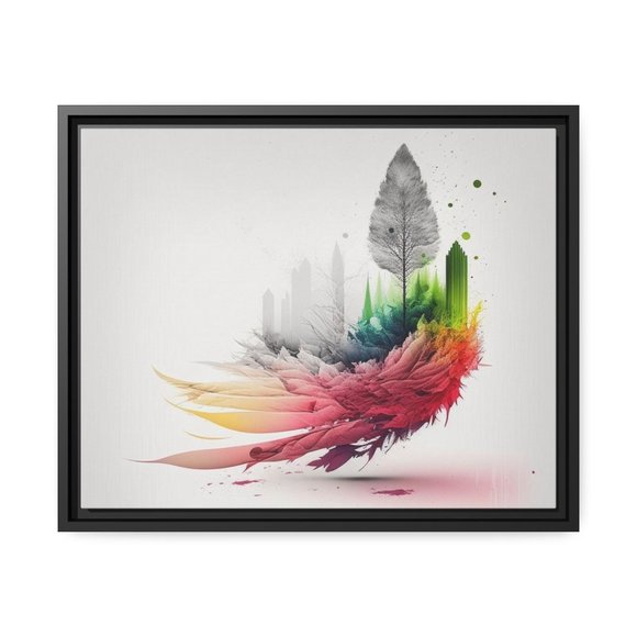 Wall art for hotel,wall art for living room,wall art, Matte Canvas, Black Frame - Picture 1 of 9